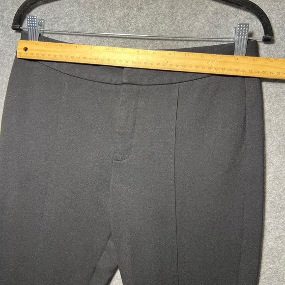 NYDJ Black Ponte Knit Slim Trousers Lift Tuck Technology Front Seam Size 6 - Picture 2 of 10